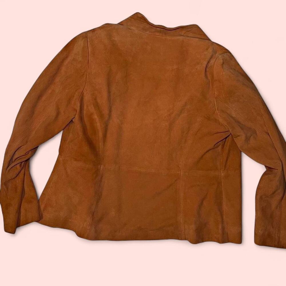 Eileen fisher orange suede blazer - Picture 5 of 5